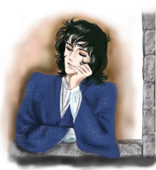 He is singing